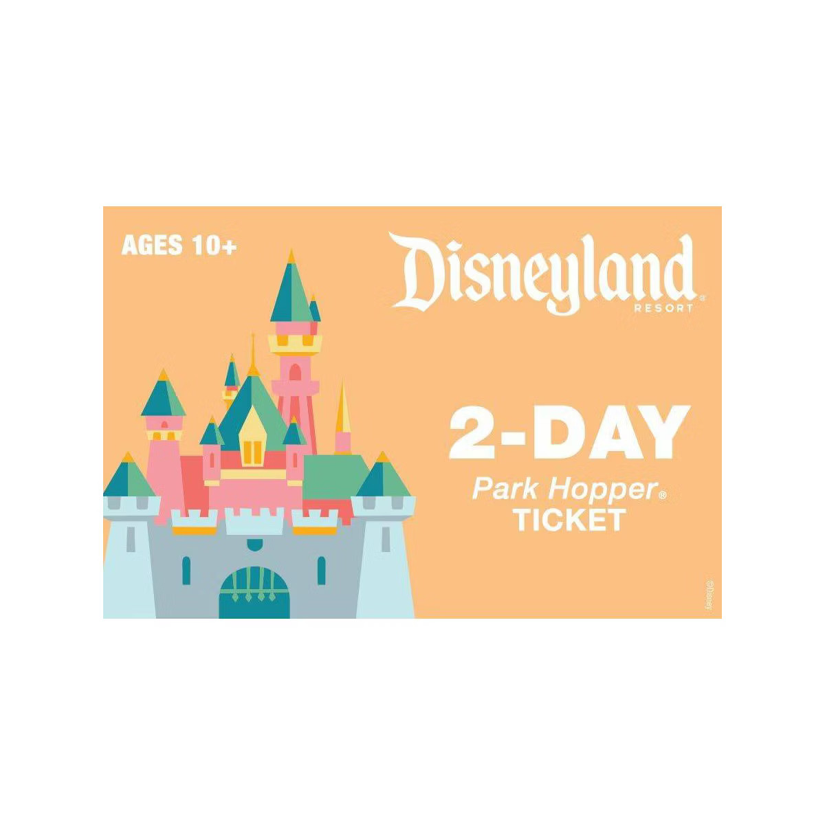 Disneyland 2 Day Park Hopper Ticket $415 (Ages 10+) | Target