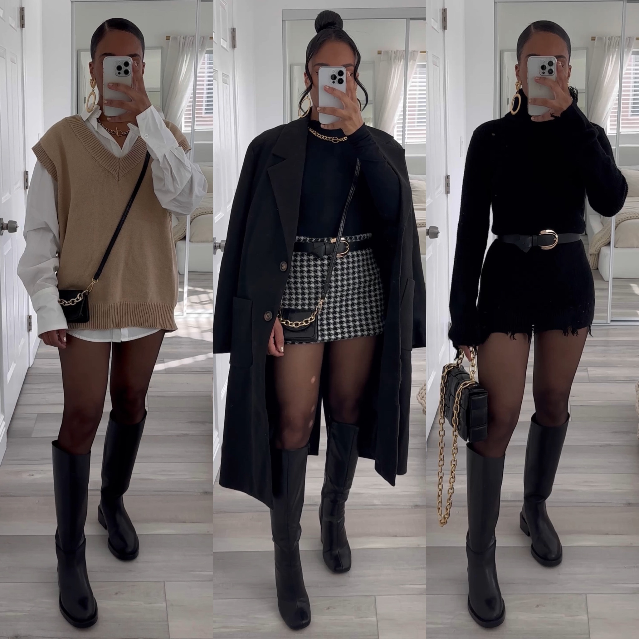 More looks for Fall🍂

#sweaterdress #tights #boots #skirts #miniskirts #fallfashion #autumnstyle #blackboots #kneehighboots 

#LTKstyletip #LTKSeasonal #LTKshoecrush