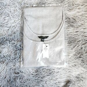 NWT - Banana Republic Ribbed Sweater Tank - Heather Silver - Size XS | Poshmark