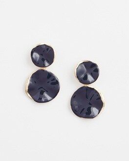 Navy Round Drop Earrings | Chico's