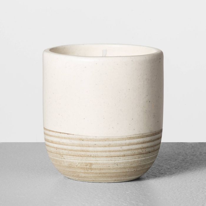 4.2oz Mini Ceramic Candle Fig - Hearth &#38; Hand&#8482; with Magnolia | Target