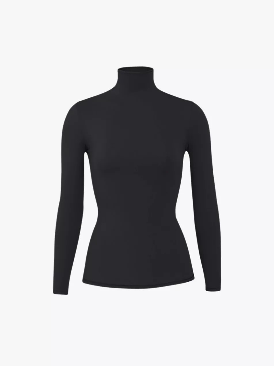 SKIMS Fits Everybody fitted stretch-woven T-shirt | Selfridges