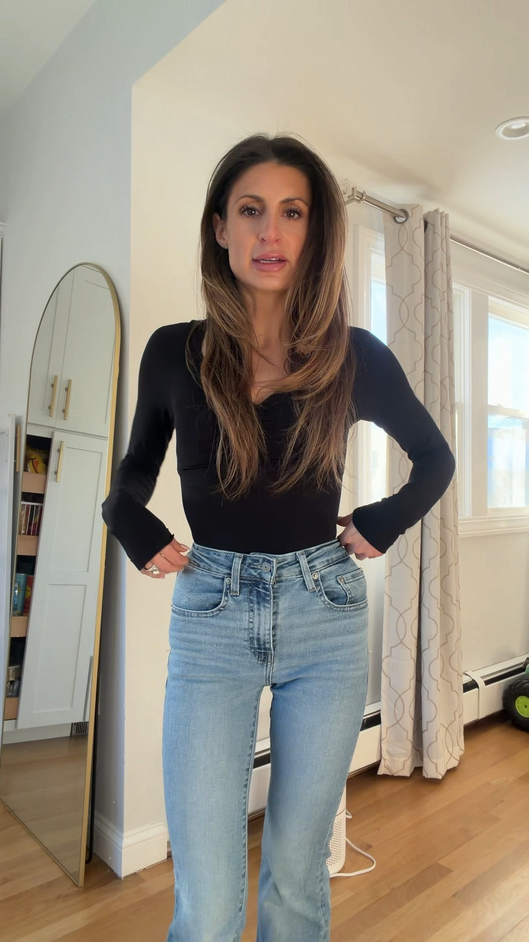 This bodysuit is doing the MOST 🤍
Sucks you in, snatches the waist, and gives the best hourglass shape without feeling uncomfortable. Smoothing, flattering, and perfect under jeans, skirts, or trousers. A must-have wardrobe staple ✨ these flare jeans from Levi’s are one of my favorites and so soft!!

#LTKstyle #LTKfinds #LTKunder50 #bodysuitstyle #snatchedbodysuit #shapewearbodysuit #hourglassfigure #waistsnatcher #smoothingbodysuit #figurehugging #fallfashionstaples #everydayoutfits #womensfashionfinds #amazonfashion #outfitessentials

#LTKootd #LTKPetite #LTKgrwm