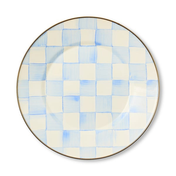 MacKenzie-Childs Sky Check Dinner Plate | MacKenzie-Childs