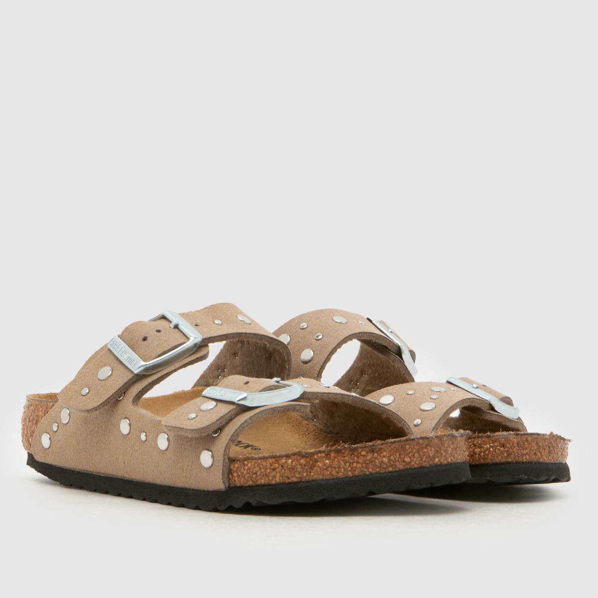 Kids Girls Junior Taupe BIRKENSTOCK Arizona Rivets Narrow Fit Sandals | schuh | Schuh