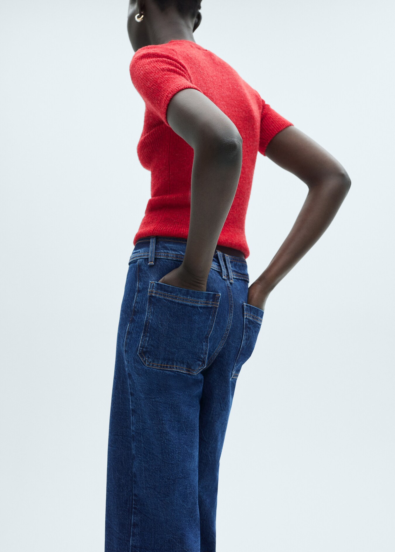 Catherin high-rise culotte jeans - Woman | MANGO USA | MANGO (US)