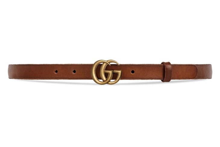 Leather belt with Double G buckle | Gucci (US)