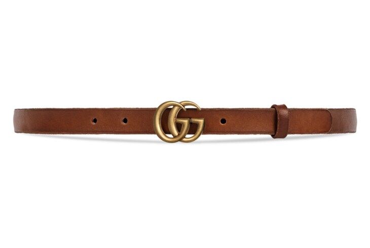 Gucci Leather belt with Double G buckle | Gucci (US)