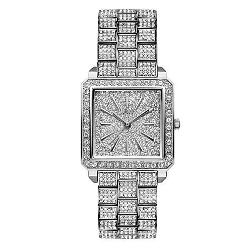 JBW Cristal 12-Diamond and Crystal Square Dial Bracelet Watch | HSN
