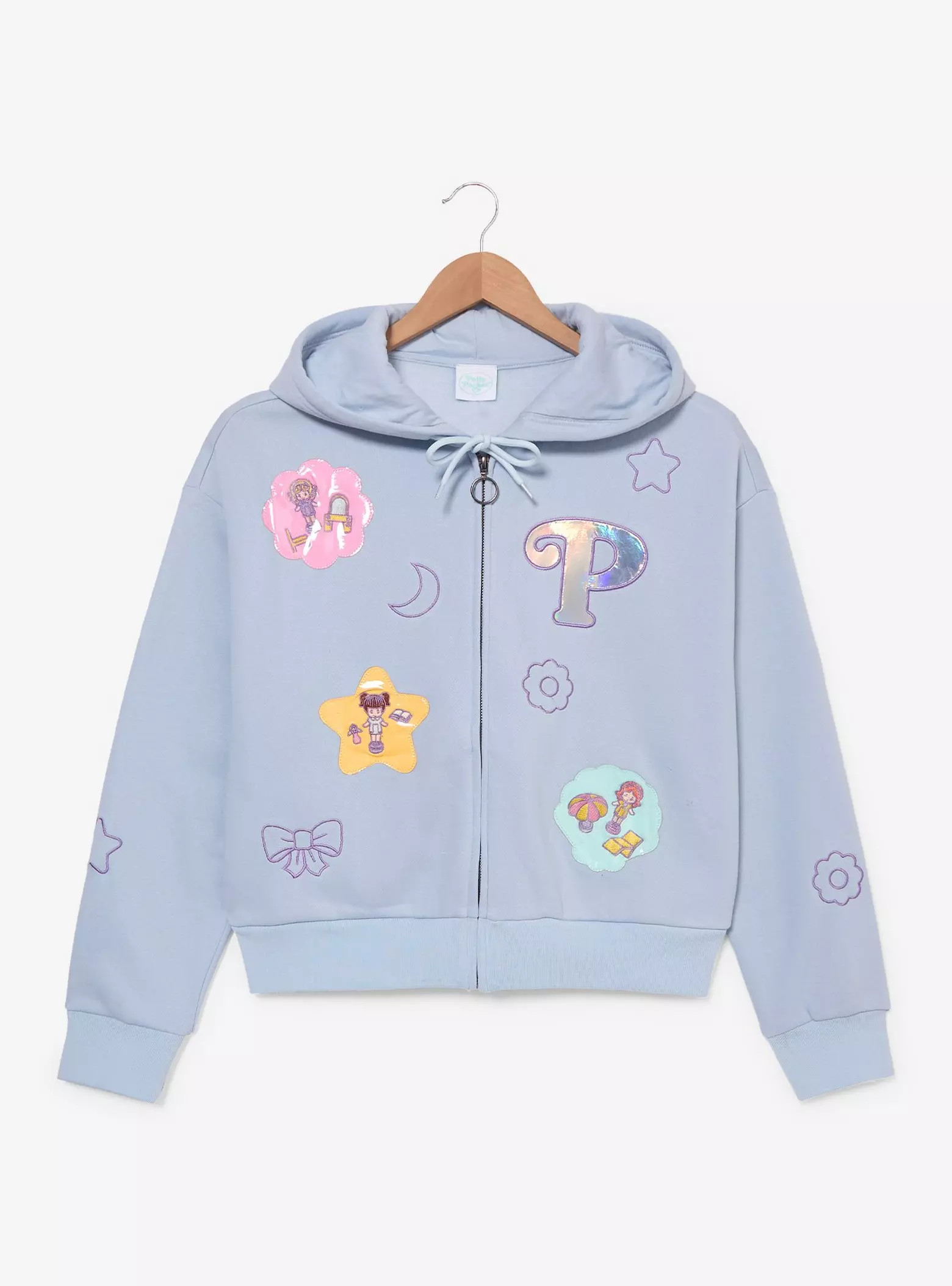 Polly Pocket\u2122 Allover Print Women's Cropped Hoodie - BoxLunch Exclusive | BoxLunch | BoxLunch