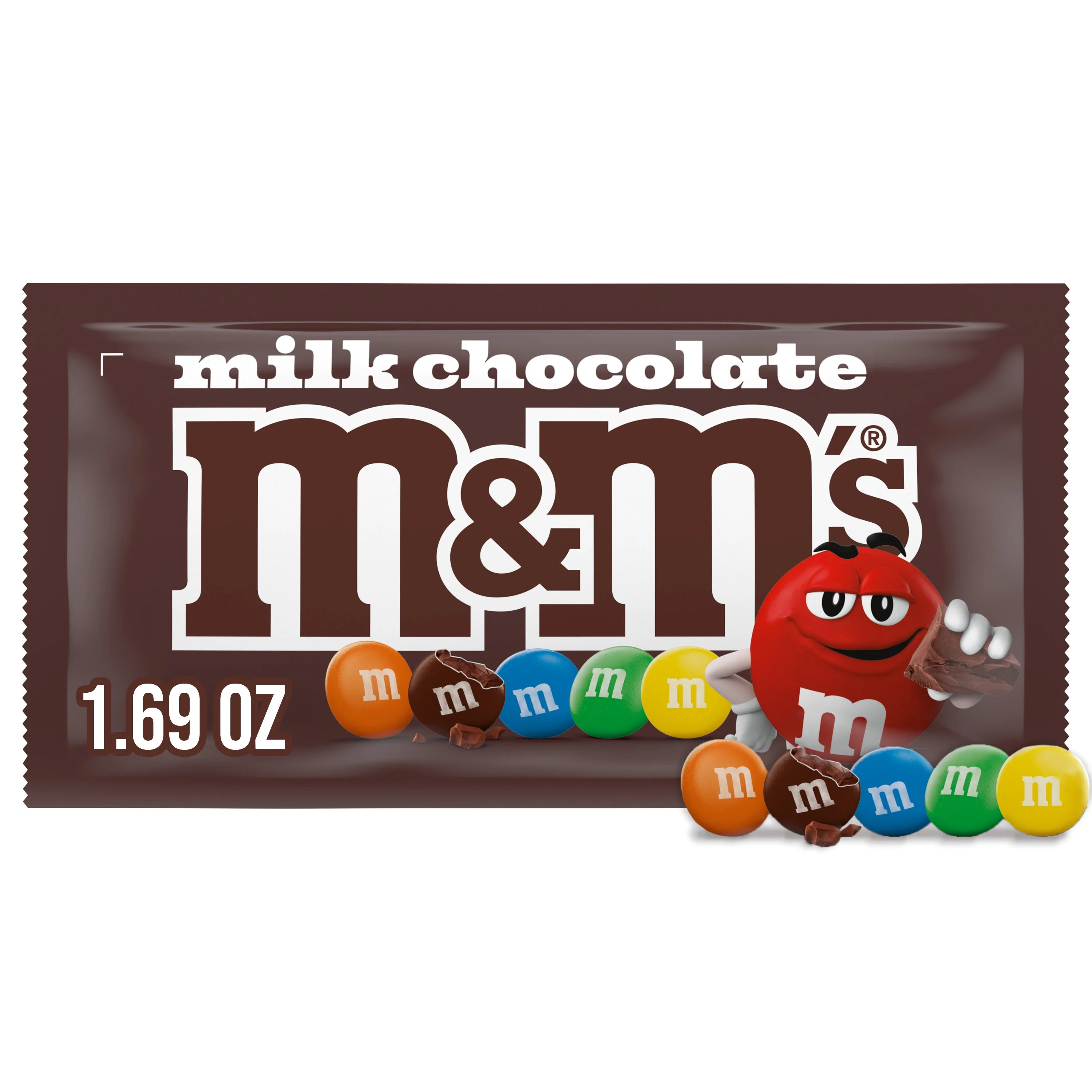 M&M's Milk Chocolate Candy, Full Size - 1.69 oz Bag | Walmart (US)