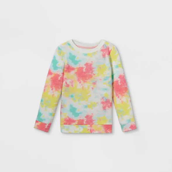 Girls' Tie-Dye Pullover Sweatshirt - Cat & Jack™ | Target