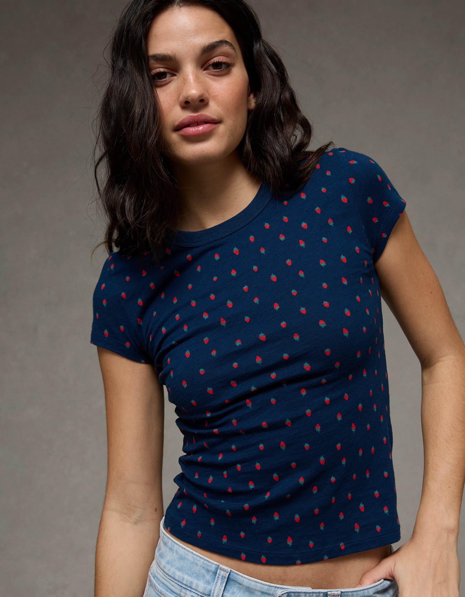 AE Hey Baby Cotton Slub Tee | American Eagle Outfitters (US & CA)