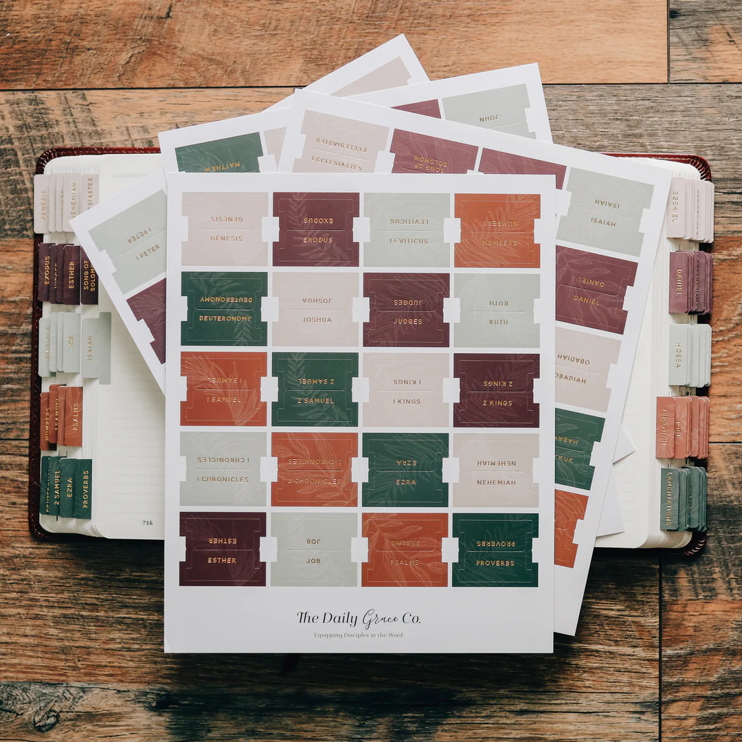 Jewel Tone Bible Tabs | The Daily Grace Co.