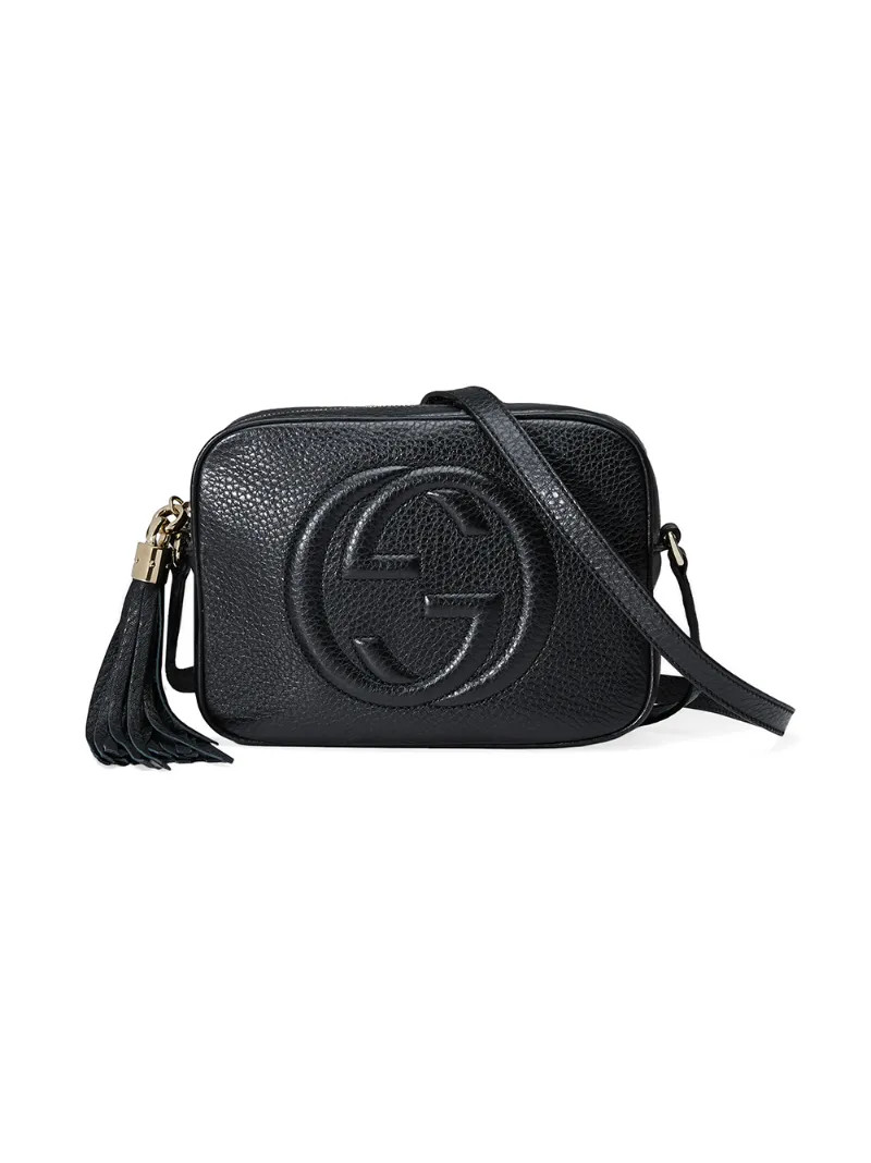 Gucci - Soho leather disco bag - women - Leather/Cotton - One Size, Black | FarFetch Global