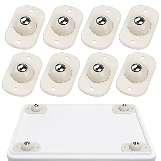 Self Adhesive Mini Caster Wheels, Sticky Pulley for Trash Can, Storage Box, Small Furniture (8, W... | Amazon (US)