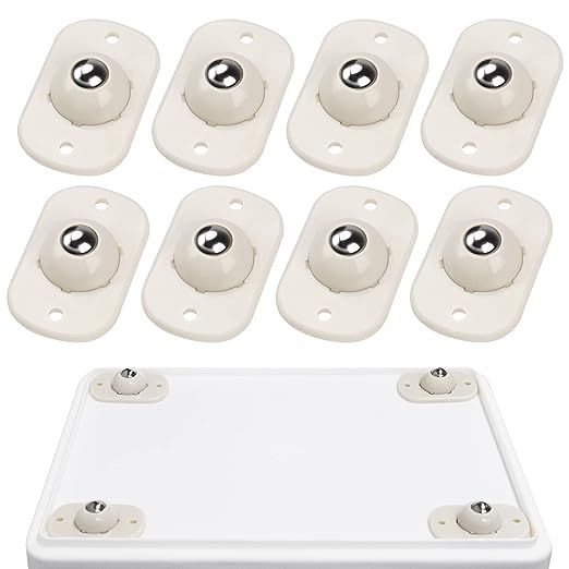 Self Adhesive Mini Caster Wheels, Sticky Pulley for Trash Can, Storage Box, Small Furniture (8, W... | Amazon (US)