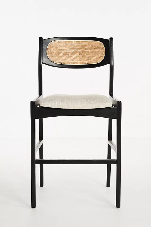 Zoey Caned Bar Stool | Anthropologie (US)