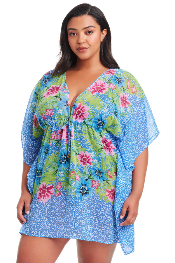 Plus Size Let's Get Away Caftan Coverup | Bleu Rod Beattie