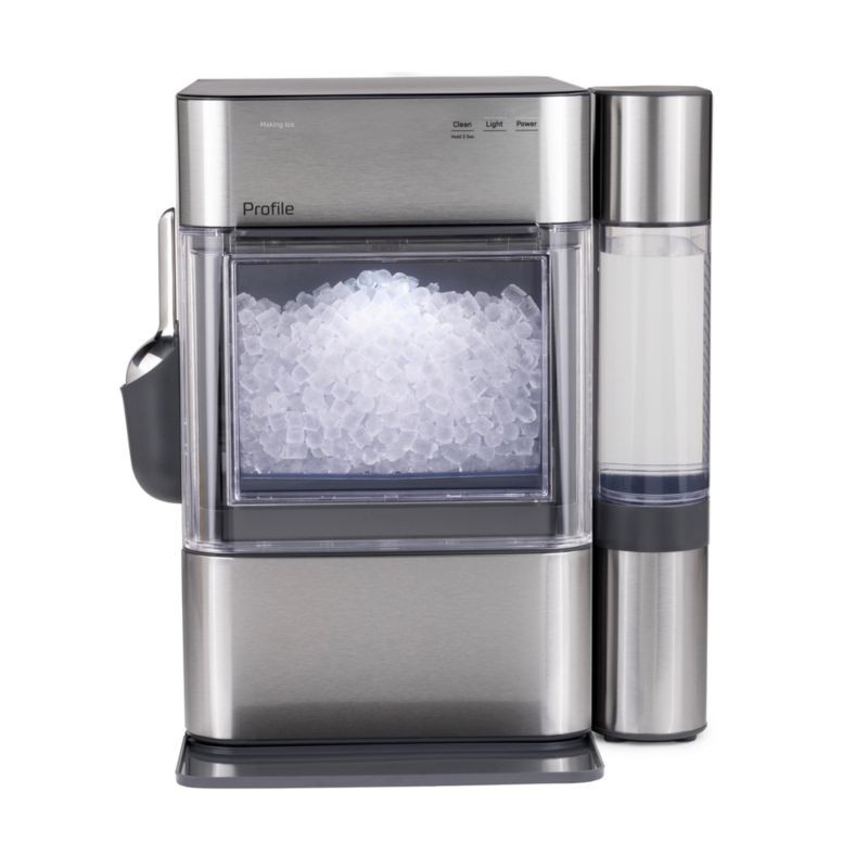 GE Profile Opal 2.0 Ultra Nugget Ice Maker with Side Tank - Stainless Steel + Reviews | Crate & B... | Crate & Barrel