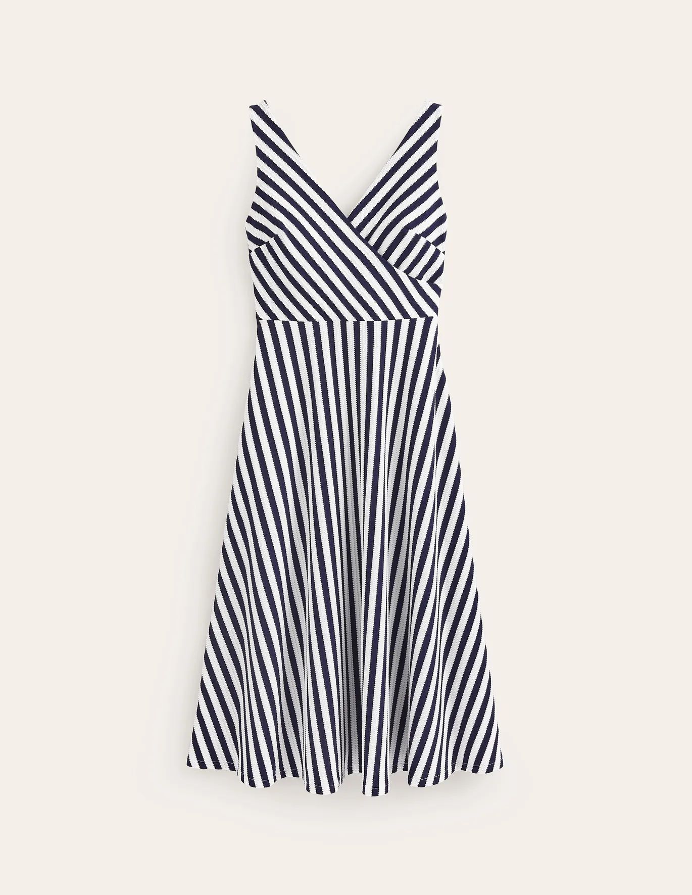 Stripe Jersey Wrap Midi Dress | Boden (US)