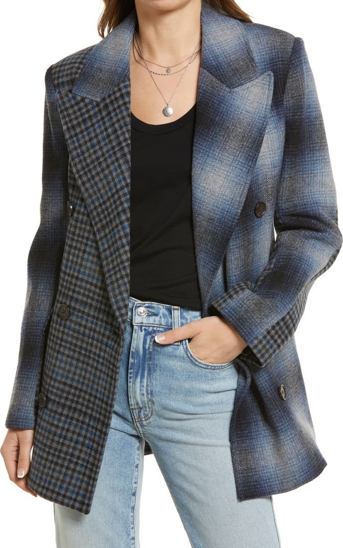 Mixed Plaid Blazer Jacket | Nordstrom | Nordstrom