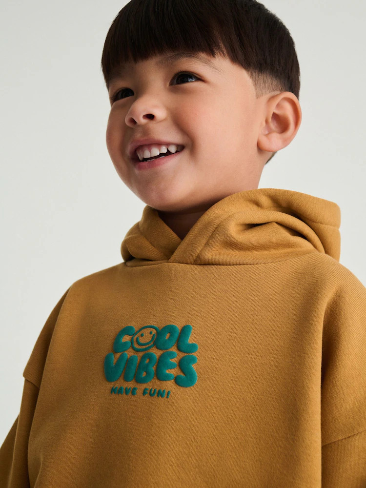 Rust Brown Cool Vibes Printed Hoodie and Joggers Set (3mths-7yrs) | Next US