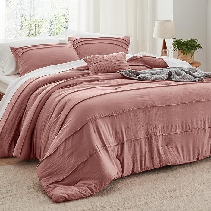 Bedsure Full Comforter Set - 4 Pieces Pinch Pleat Bed Set

#LTKSaleAlert #LTKHome