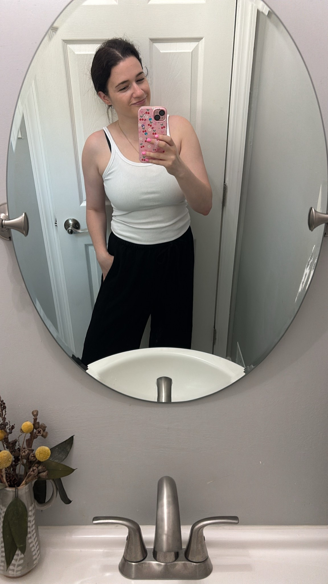this outfit on repeat all summer >>> love these linen cotton pants & these tanks are a new staple for me! grabbed them both in multiple colors  

#LTKSeasonal #LTKSummerEdit #LTKFindsUnder50