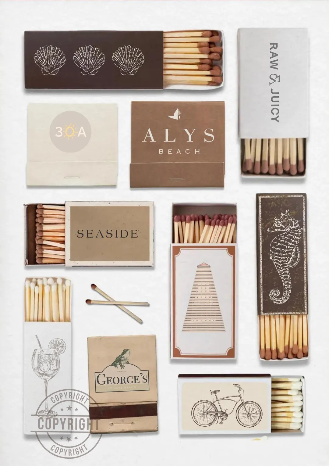 Seaside 30A MatchBox Print | Etsy (US)