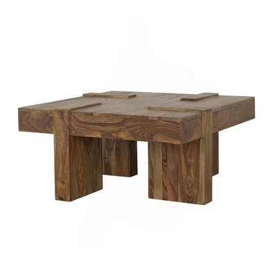 Kuboloa Natural Sheesham Wooden Square Coffee Table | Wayfair North America