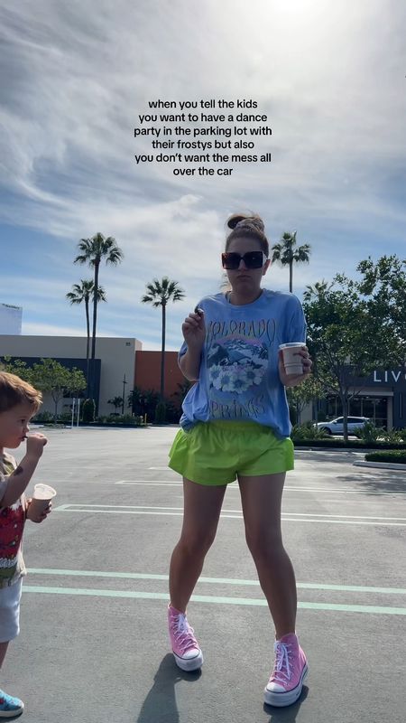 Stay at home mom outfit

T shirt - target large
Shorts - free people movement medium
Sunglasses - Amazon
Shoes - converse 

#LTKfindsunder50 #LTKVideo #LTKkids