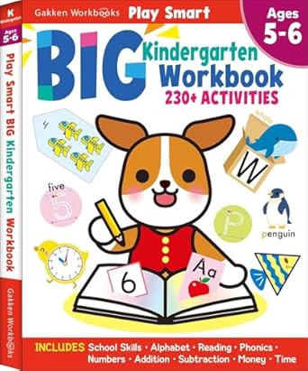 Play Smart Big Kindergarten Workbook: 240Pages, Ages 5 to 6    Paperback – November 12, 2024 | Amazon (US)