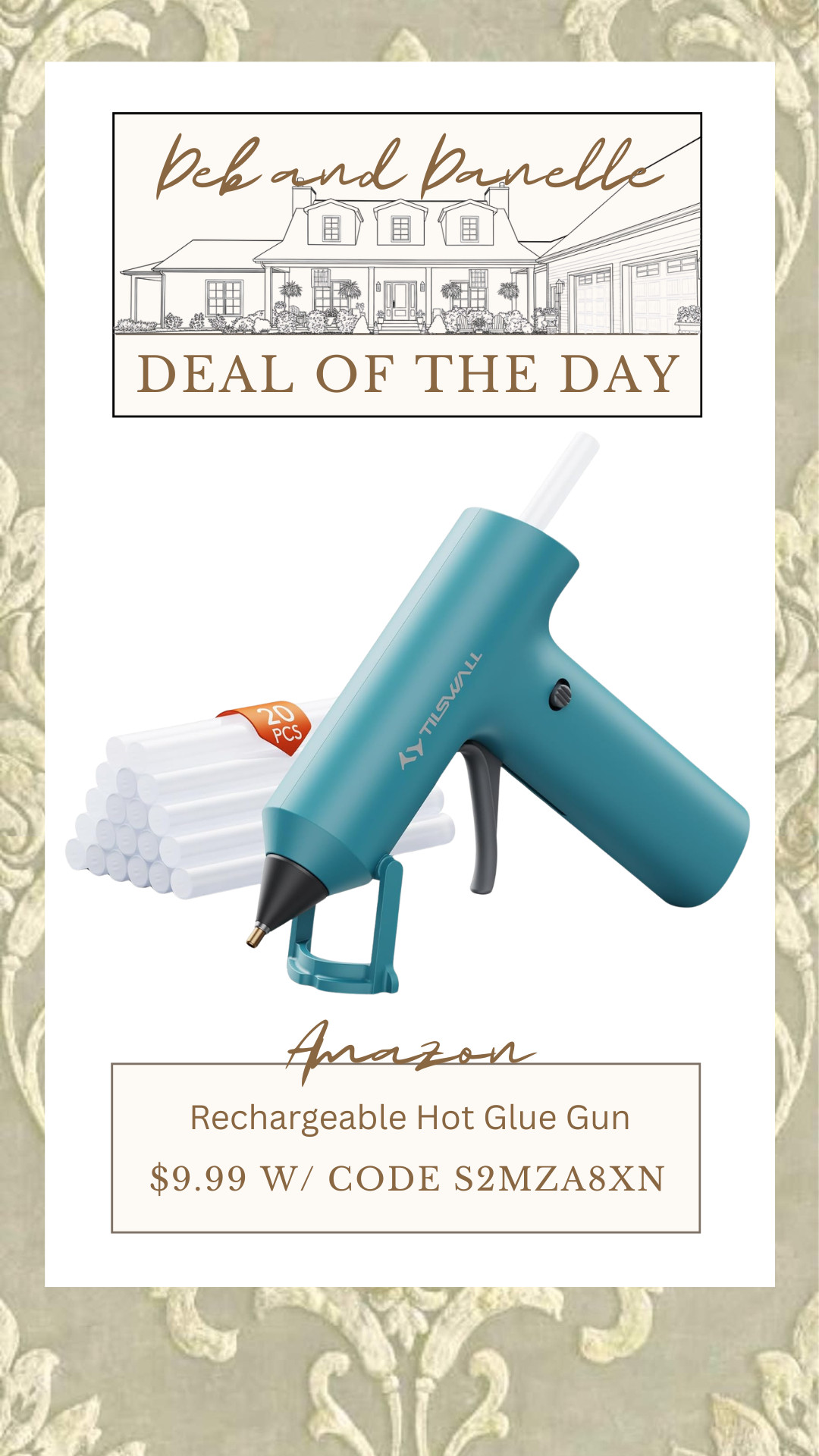 This rechargeable hot glue gun is a fantastic deal on Amazon.  

 #LTKSaleAlert