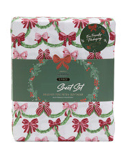Quaint Holiday Bows Sheet Set | Bed & Bath | Marshalls | Marshalls