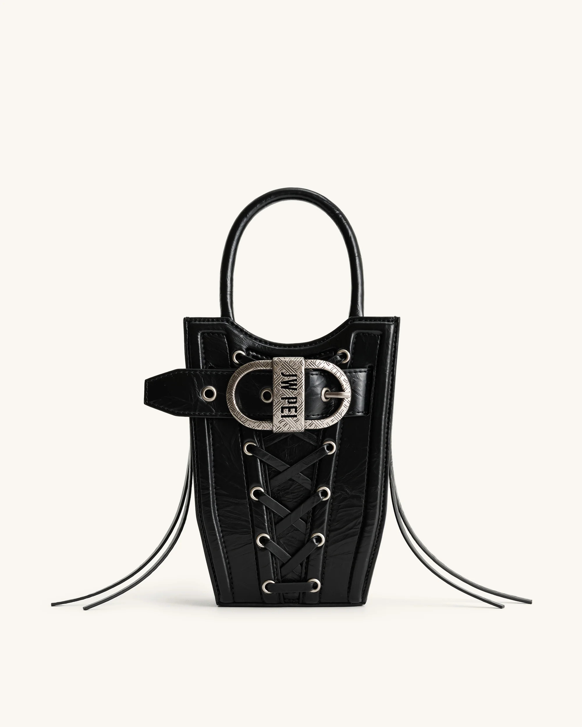 FEI Crushed Straps Phone Bag - Black | JW PEI US