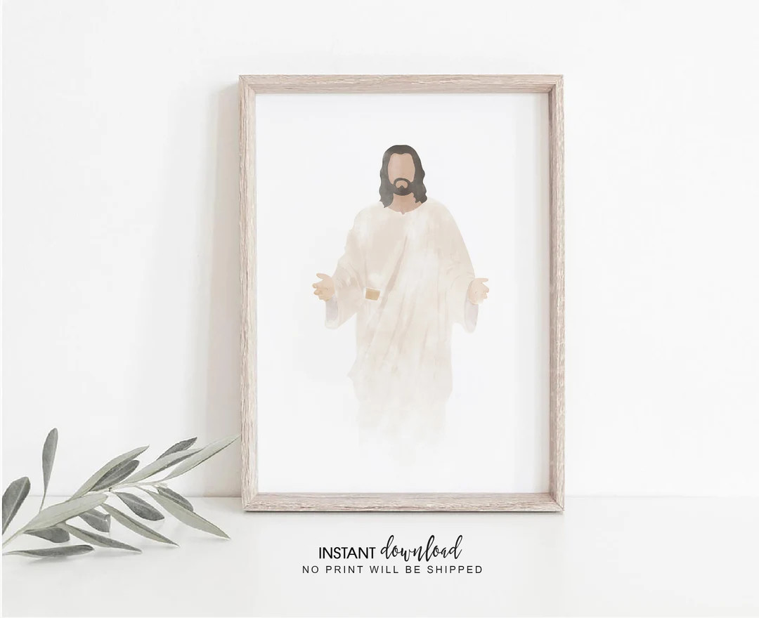 Christ's Embrace, Jesus Portrait, jesus painting, jesus art, jesus wall art, jesus picture, jesus... | Etsy (US)