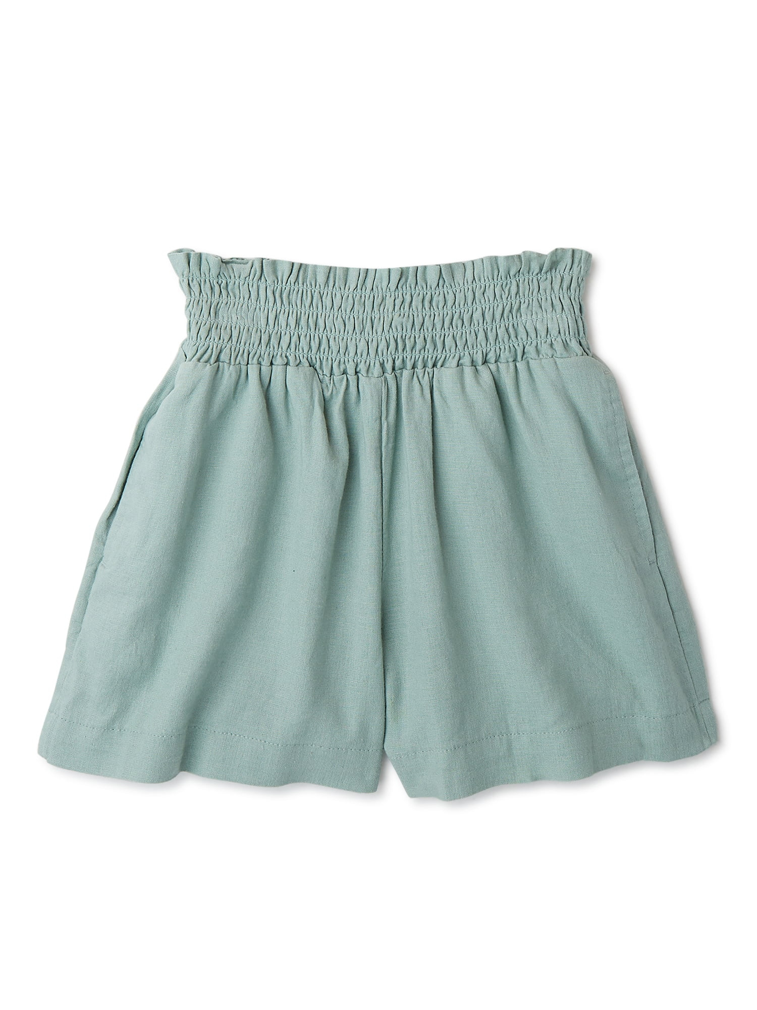 Wonder Nation Girls’ Smocked Waist Shorts, Sizes 4-18 & Plus | Walmart (US)