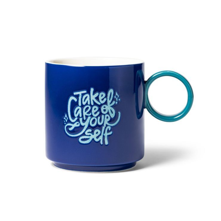 16.9oz 'Take Care of Yourself' Mug Blue - Tabitha Brown for Target | Target