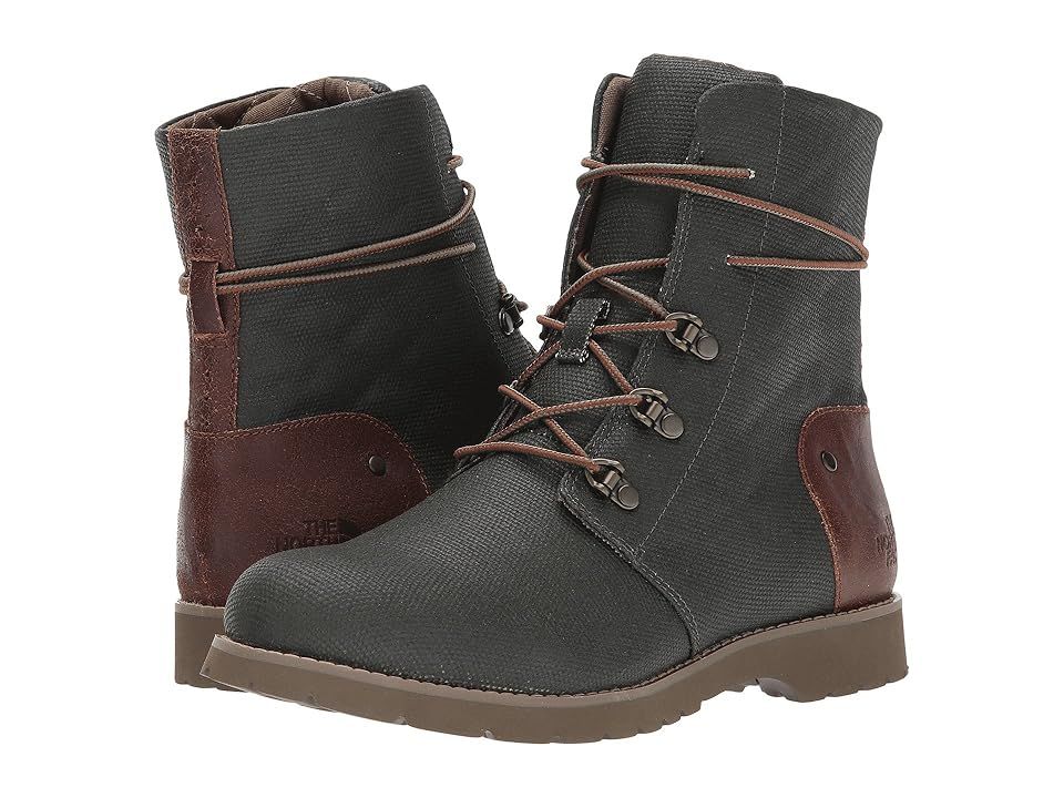 The North Face Ballard Lace II Coated Canvas (Burnt Olive Green/Cub Brown) Women's Boots | Zappos