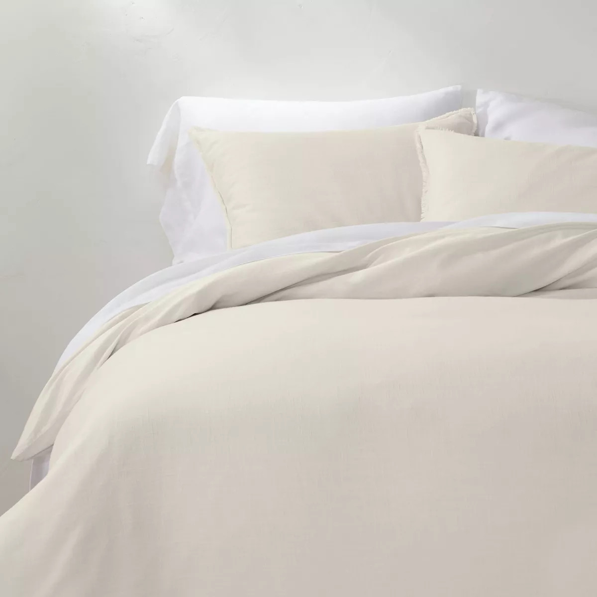 Heavyweight Linen Blend Duvet Cover & Pillow Sham Set - Casaluna™ | Target