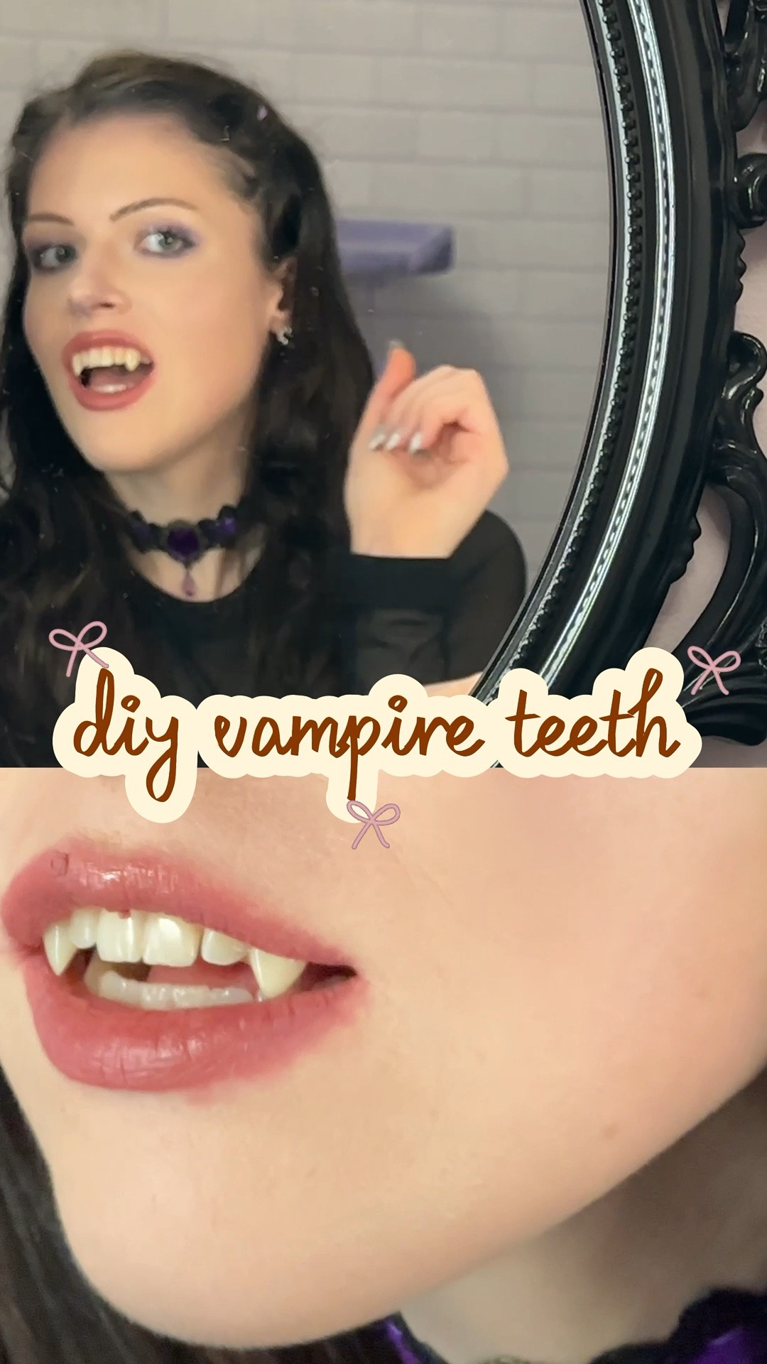 diy vampire teeth 🧛🏻‍♀️ might be a bit early for #halloweencostume ideas but I made these at midnight on October 30th last year and never posted it 💀 highly recommend the @Scarecrow Vampire Fangs though! Used them for a @Monster High Elizabat costume - definitely want to start thinking about Halloween a bit earlier this year lol #diyhalloweencostumes #monsterhighdolls

#LTKgrwm #LTKSeasonal #LTKNYFW