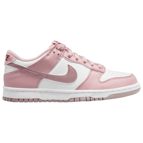 Girls Nike Nike Dunk Low - Girls' Grade School Basketball Shoe Pink Glaze/Pink Glaze Size 04.5 | Kids Foot Locker (US)