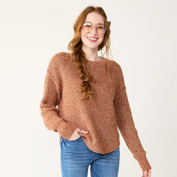 Juniors' SO® V-Neck Chenille Pullover Sweater | Kohl's