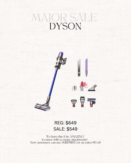 Dyson vacuum on major sale // sale alert // home // cleaning products 

#LTKsalealert #LTKhome