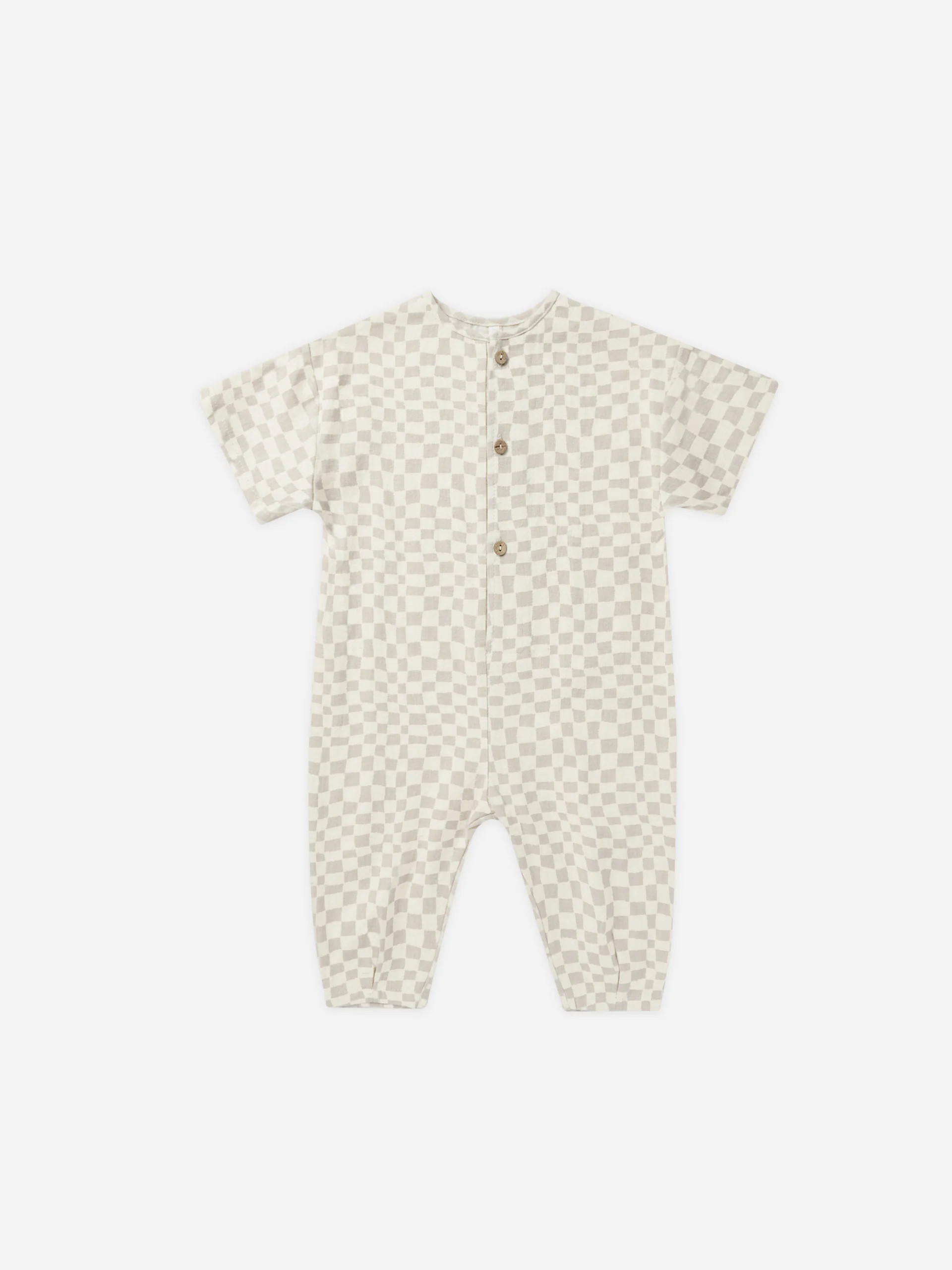 Hayes Jumpsuit || Dove Check | Rylee + Cru