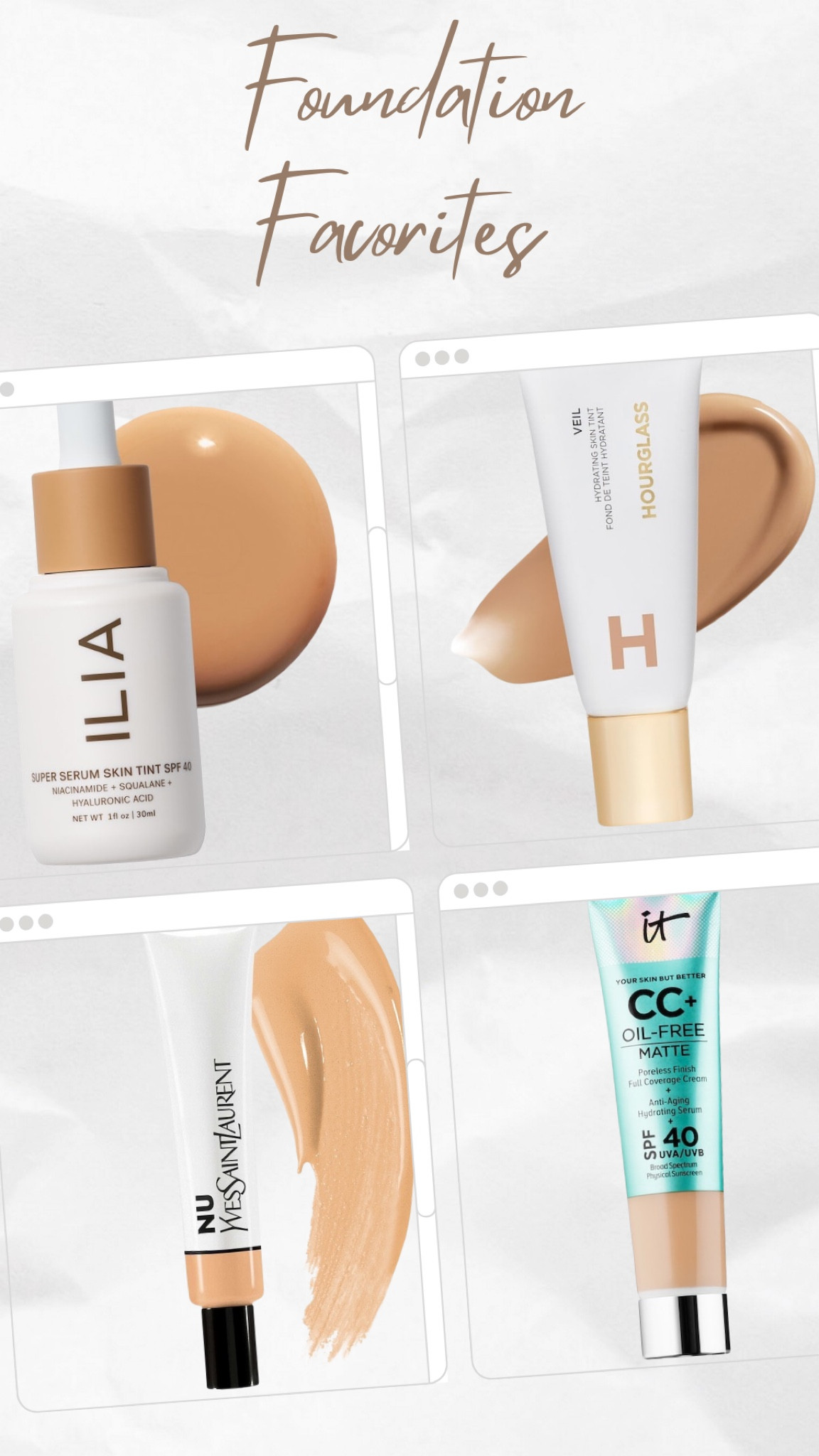 Foundation favorites 

#LTKbeauty