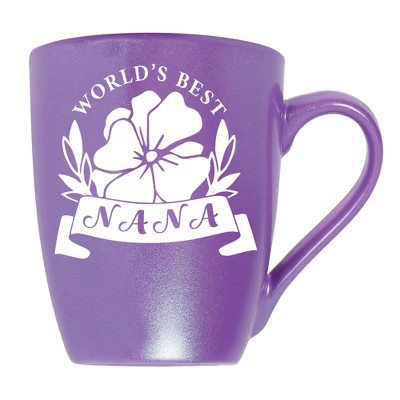 Elanze Designs World'S Best Nana Passion Purple 10 ounce New Bone China Coffee Cup Mug | Target