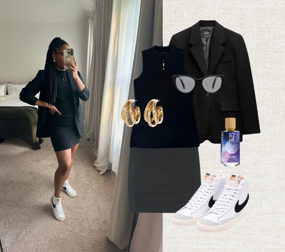 Casual black spring outfit with a mini skirt and sneakers. I held the sleeves in place with hair ties. For more of my daily outfits follow @xodeandrea on LTK and Instagram.

spring fashion black women • elevated casual outfits • spring fashion • chic outfits • spring outfit • spring outfits aesthetic • spring outfits casual • spring outfits for women • spring shoes • elegant casual outfits • casual classy outfits • casual classy outfit ideas • spring outfit ideas black girl • cute spring outfits • spring dresses • spring outfit ideas black women • spring outfit ideas • spring style trends • neutral spring outfits

#LTKStyleTip #LTKSeasonal #LTKFindsUnder100