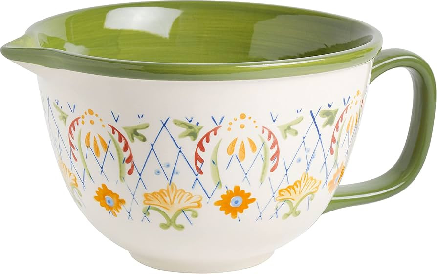 Laurie Gates by Gibson Hand Painted Tierra Mix and Match Bakeware Set, Batter Bowl (2qt), Assorte... | Amazon (US)